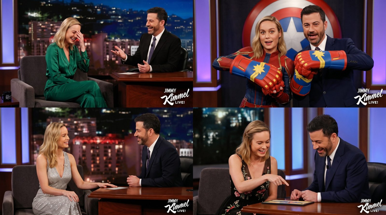 Brie Larson Jimmy Kimmel