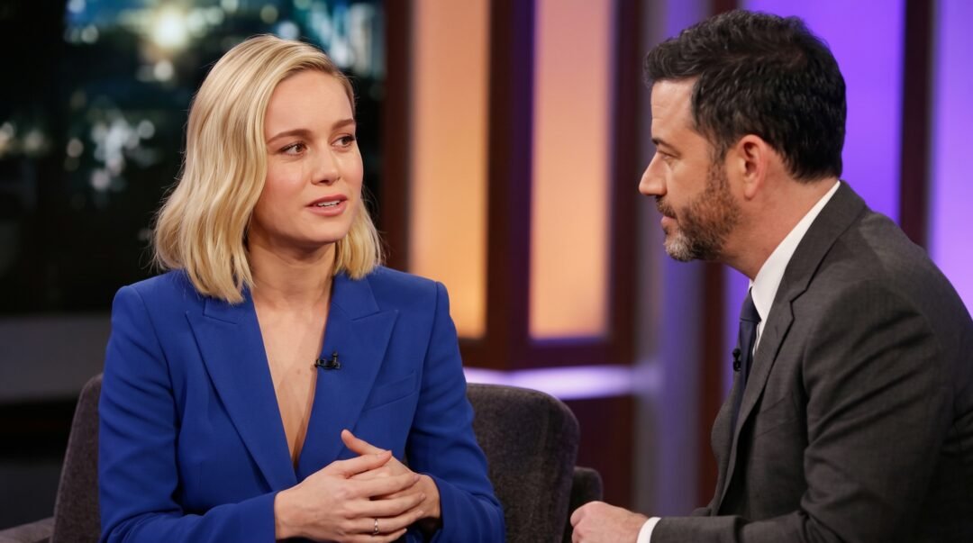 Brie Larson Jimmy Kimmel